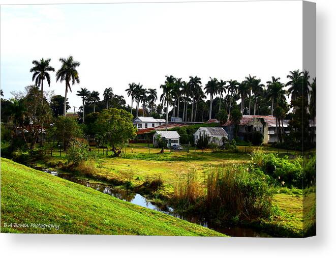Pahokee Canvas Print featuring the photograph Town of Pahokee by Barbara Bowen