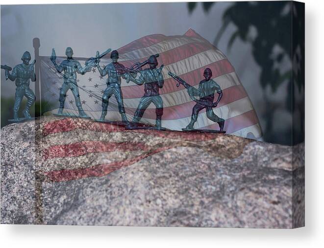 Toy Soldiers Canvas Print featuring the photograph Toy Soldiers by Jackson Pearson
