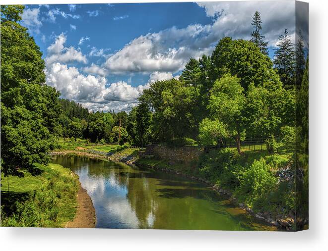 John Bailey Canvas Print featuring the photograph Tranquil Vermont by John M Bailey