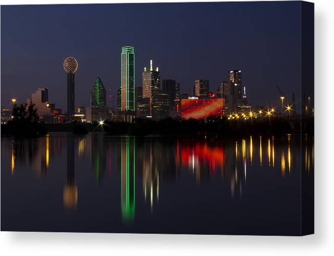Dallas Canvas Print featuring the photograph Trinity River Dallas by Debby Richards