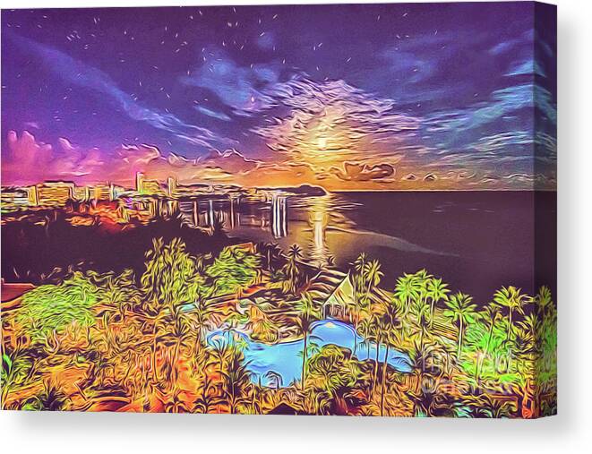 Guam Canvas Print featuring the digital art Tropical Dream by Ray Shiu