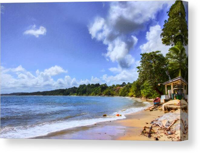 Trinidad Canvas Print featuring the photograph Tropical Waters by Nadia Sanowar