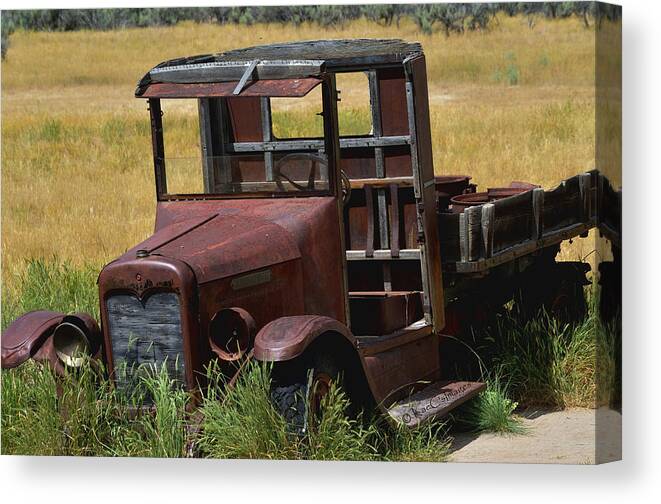 Truck Canvas Print featuring the photograph Truck Long Gone by Kae Cheatham