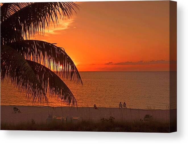 Turks And Caicos Canvas Print featuring the photograph Turks and Caicos Sunset by Stephen Anderson