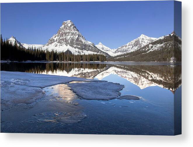 Glacier National Park Canvas Print featuring the photograph Two Medicine Spring by Jack Bell