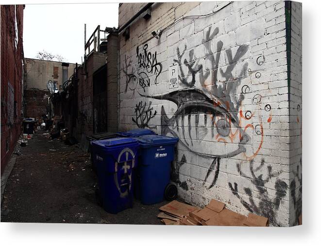 Garbage Canvas Print featuring the photograph Under The Sea by Kreddible Trout