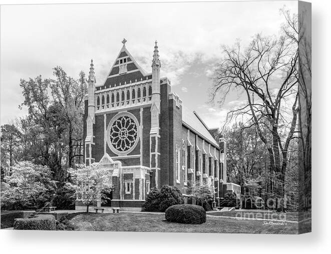 Cannon Canvas Print featuring the photograph University of Richmond Cannon Chapel by University Icons