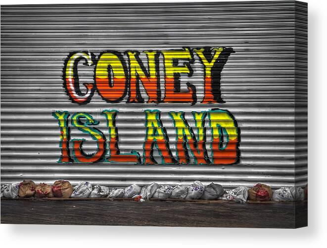 Coney Island Canvas Print featuring the photograph Unsinkable by Evelina Kremsdorf
