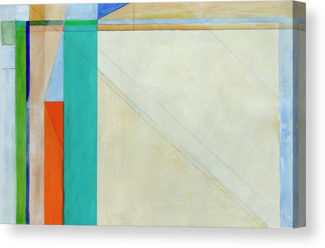 Diebenkorn Study Canvas Print featuring the painting Untitled 527 by Victoria Kloch