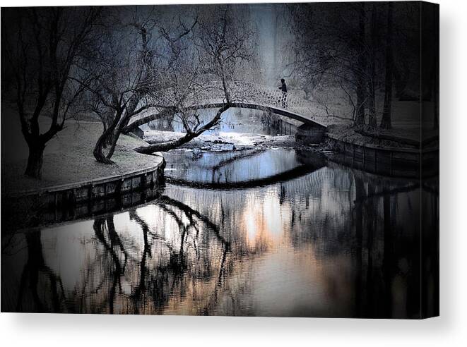 Bridge Canvas Print featuring the photograph Untitled by Cristian Andreescu