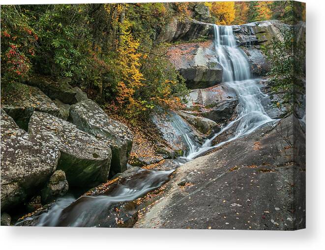 Upper Creek Falls Canvas Print featuring the photograph Upper Creek Falls by Chris Berrier