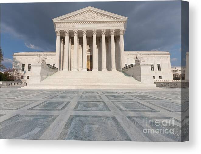 Clarence Holmes Canvas Print featuring the photograph US Supreme Court Building VII by Clarence Holmes