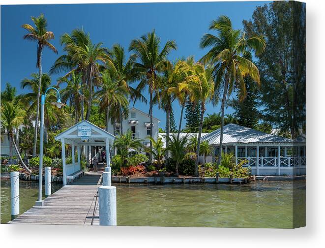 Waterscape Canvas Print featuring the photograph Useppa Island Dock by Ginger Stein