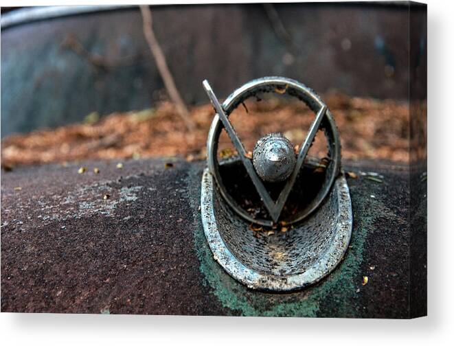 Old Car City Canvas Print featuring the photograph V is for Victory by Daryl Clark