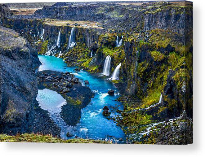 Highlands Canvas Print featuring the photograph Valley of Tears - Iceland by Stuart Litoff