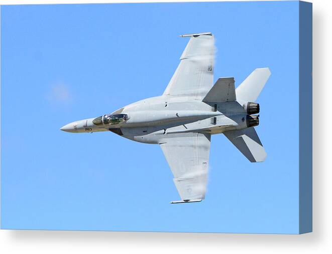 F/a-18 Canvas Print featuring the photograph Vapor Wings by Shoal Hollingsworth