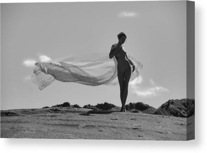 Russian Artists New Wave Canvas Print featuring the photograph Veiled With Sun and Wind by Vitaly Vakhrushev