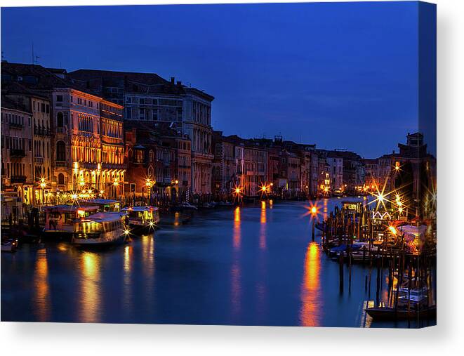 Venice Canvas Print featuring the photograph Venetian Blue by Andrew Soundarajan