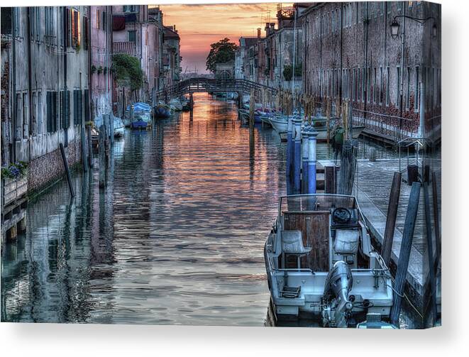 Venice Canvas Print featuring the photograph Venetian Sunset by John Hoey