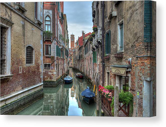 Venice Canvas Print featuring the photograph Venetian Morning by Peter Kennett