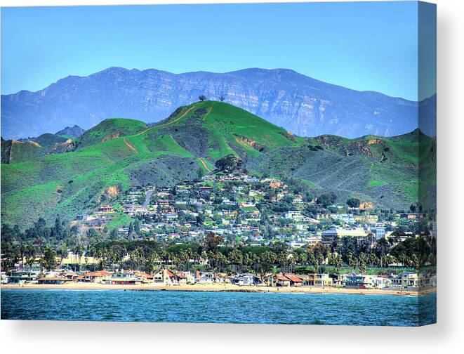 Landscape Canvas Print featuring the photograph Ventura Beach to Mountain 1 by Wendell Ward