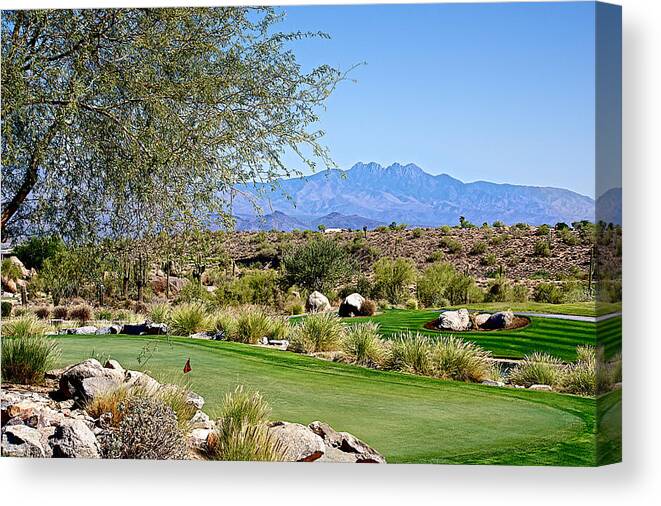 Golf Canvas Print featuring the photograph View from Sunridge Canyon Golf by Barbara Zahno