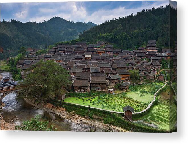 Dong Canvas Print featuring the photograph Village of Joy by Dan McGeorge