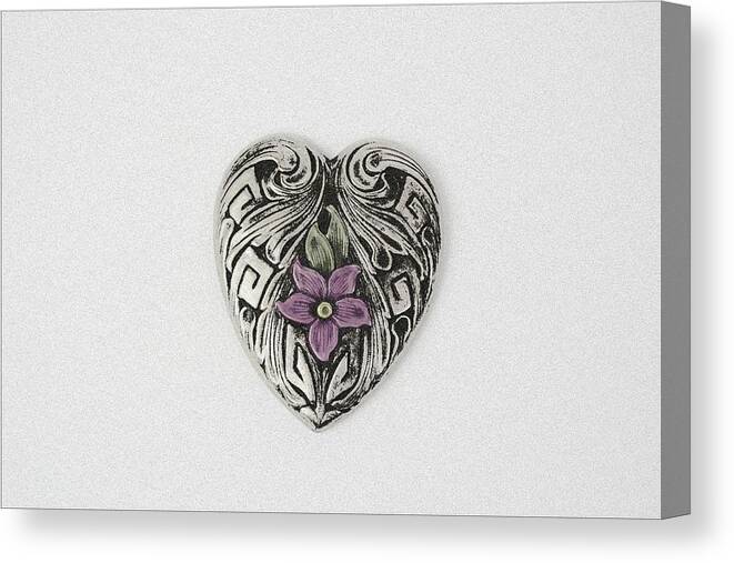 Heart Canvas Print featuring the photograph Vintage Heart by Susan Newcomb