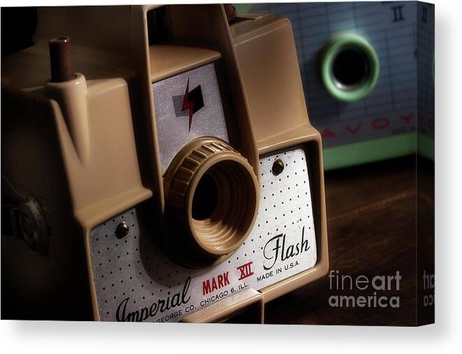 Vintage Cameras Canvas Print featuring the photograph Vintage Imperial by Mike Eingle