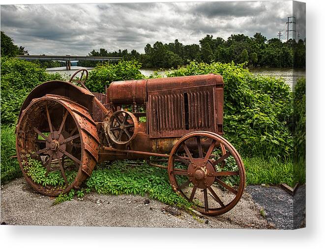 Americana Canvas Print featuring the photograph Vintage Tractor by Robert FERD Frank