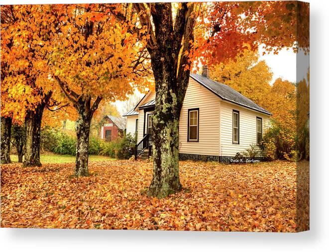 Autumn Canvas Print featuring the photograph The Foreman's House by Dale R Carlson