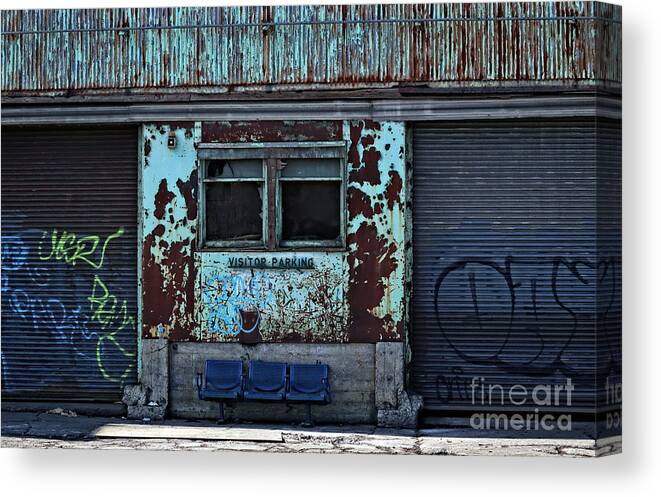 Abandoned Canvas Print featuring the photograph Visitor Parking by Charline Xia