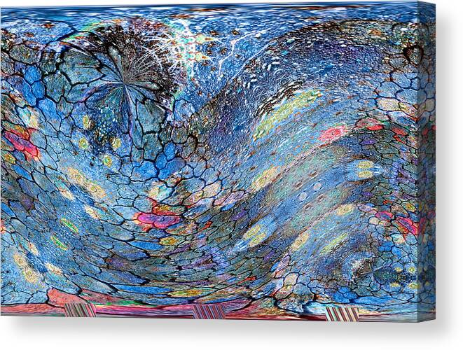 Voyage Series Canvas Print featuring the digital art Voyage II Series No. 2 by Dolores Kaufman
