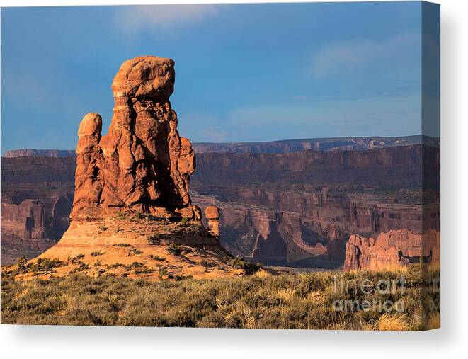 Utah Canvas Print featuring the photograph Wake Up Call by Jim Garrison