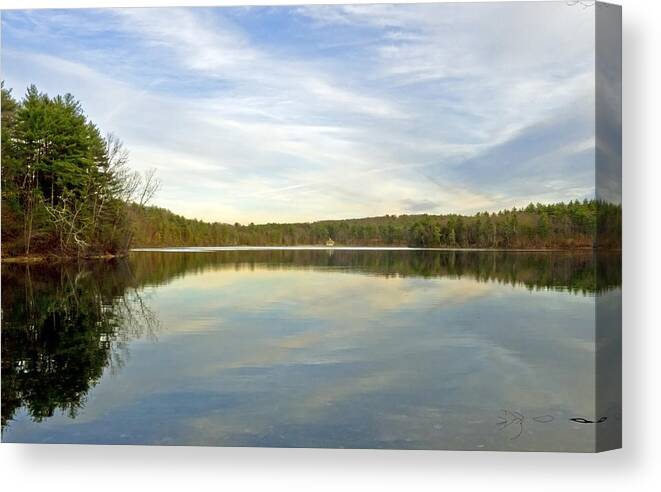 Walden Canvas Print featuring the photograph Walden Pond by Frank Winters
