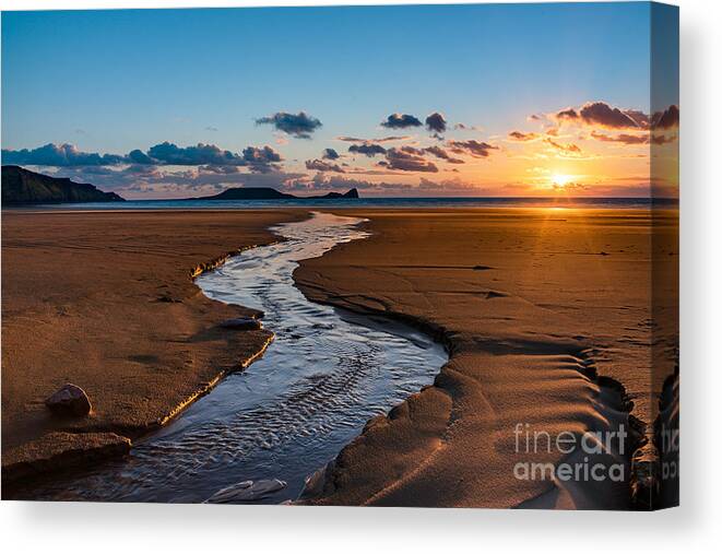 Beach Canvas Print featuring the photograph Wales Gower Coast by Minolta D