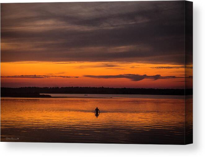 Sunset Canvas Print featuring the photograph Walking On Sunshine by Phil Mancuso