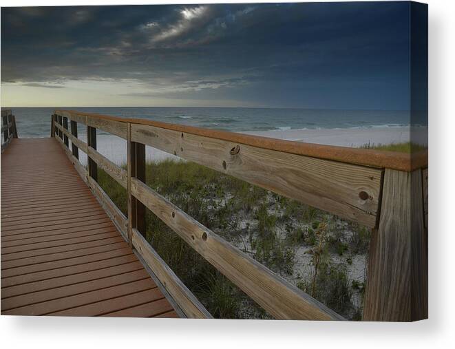 Navarre Canvas Print featuring the photograph Walkway to Paradise by Renee Hardison