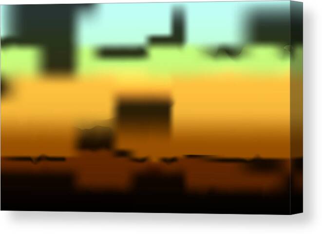 Abstract Canvas Print featuring the digital art Wall Gradient by Kevin McLaughlin