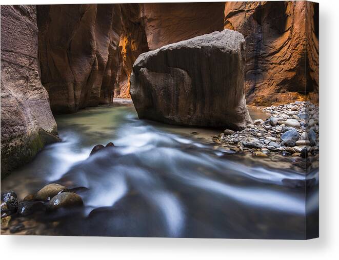 Zion Canvas Print featuring the photograph Wall Street by Joseph Rossbach
