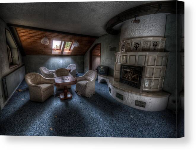 Seat Canvas Print featuring the digital art Warm and cosey by Nathan Wright