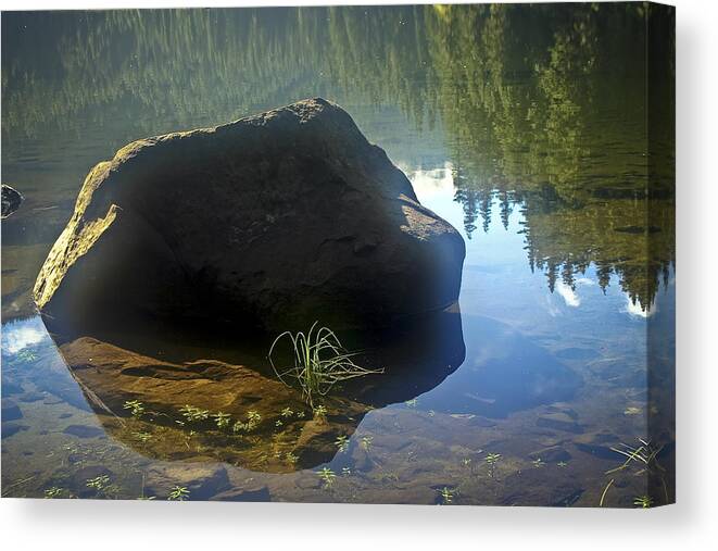 Pamelia Lake Canvas Print featuring the photograph Warming Sun by Albert Seger