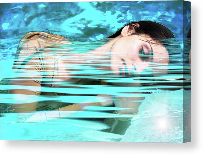 Dreamy Canvas Print featuring the digital art Water Nymph by Rochelle Berman