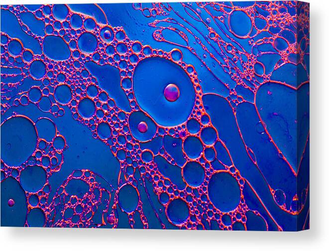 Abstract Canvas Print featuring the photograph Water Web Abstract by Bruce Pritchett