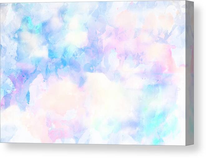 Abstract Canvas Print featuring the photograph Watercolor Background by Serena King