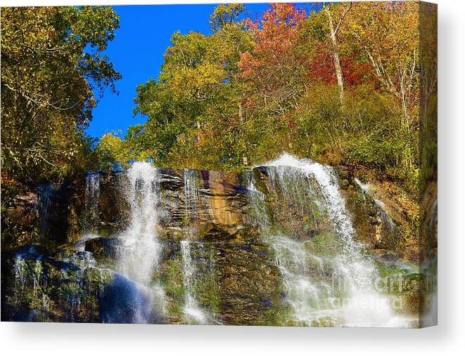 Waterfall Canvas Print featuring the photograph Waterfall by Brianna Kelly