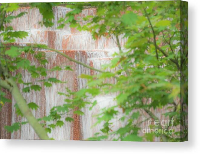 Portland Oregon Canvas Print featuring the photograph Waterfall, Portland by Merle Grenz