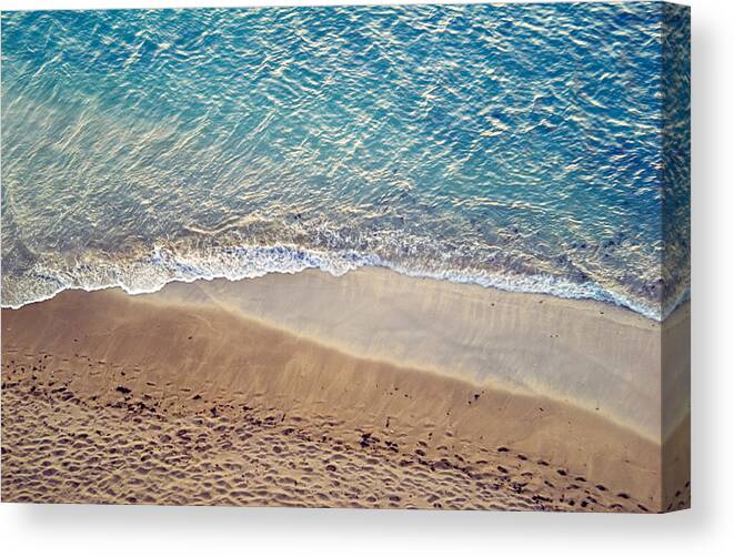 Wave Canvas Print featuring the photograph Wave on the Beach Photo by Peter J Sucy