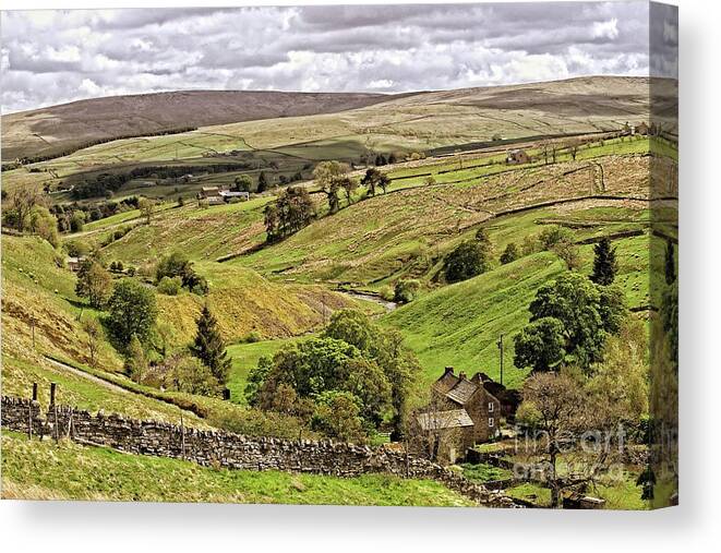 Weardale Canvas Print featuring the photograph Weardale Landscape by Martyn Arnold