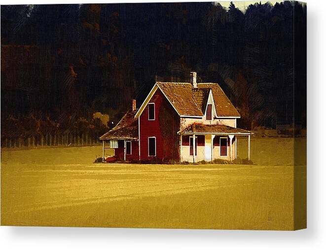 House Canvas Print featuring the photograph Wee House by Monte Arnold